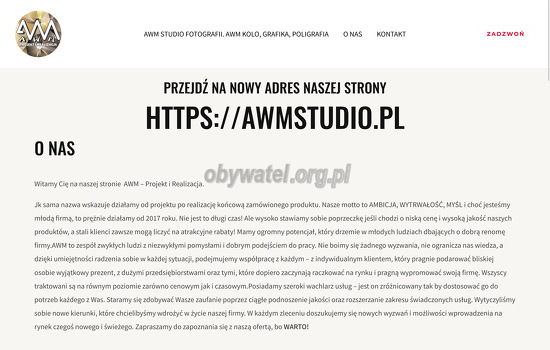 AWM - projekt i realizacja Marzena Szabelska